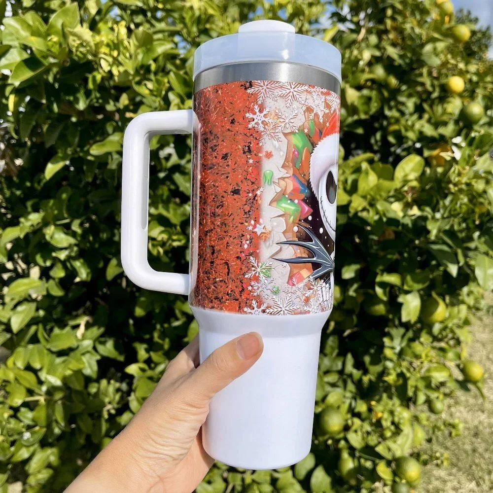 Custom made Disney Nightmare before Christmas Tumbler Brand New 40 oz double wal